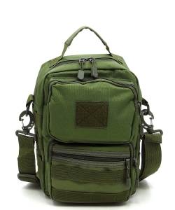 Military Canvas Crossbody Bag TR1708 GREEN